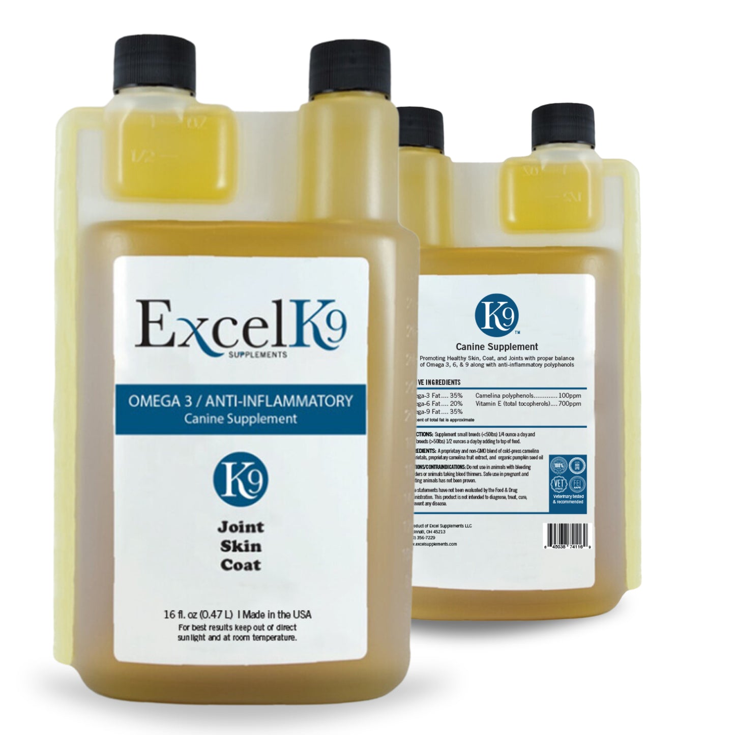 ExcelK9™ Natural Camelina Oil Joint Support Supplement 16oz