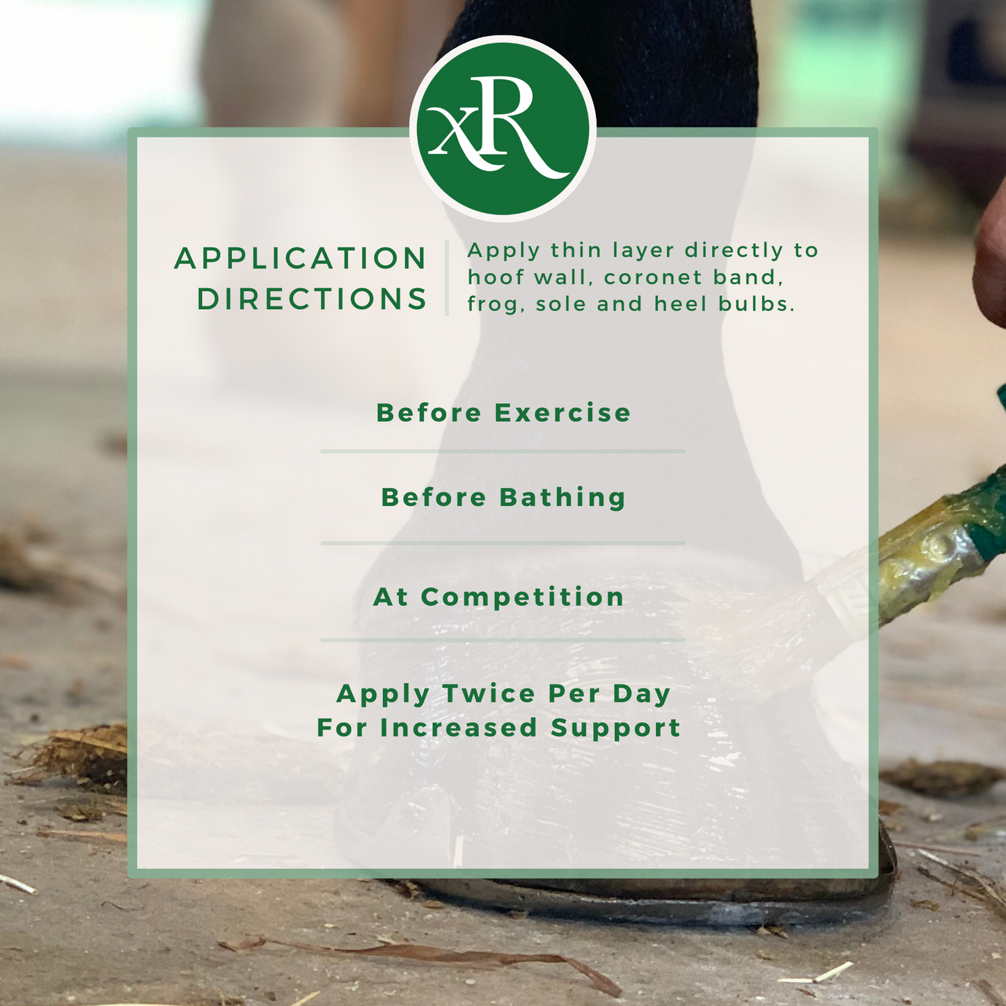 How to use ExcelRescue Natural Equine Hoof Support