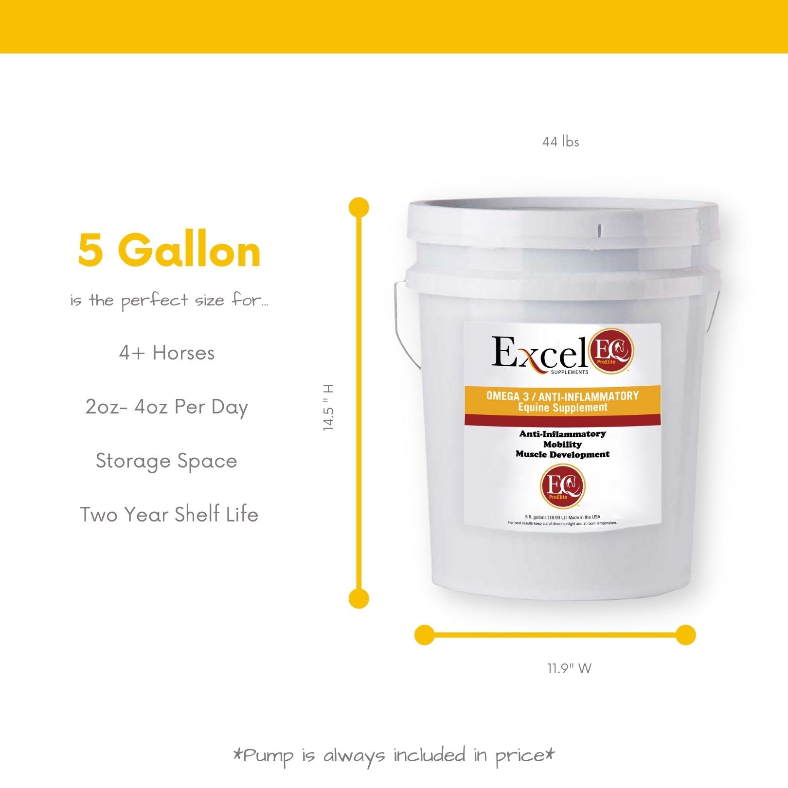 ExcelEQ ProElite 5 gallon size 